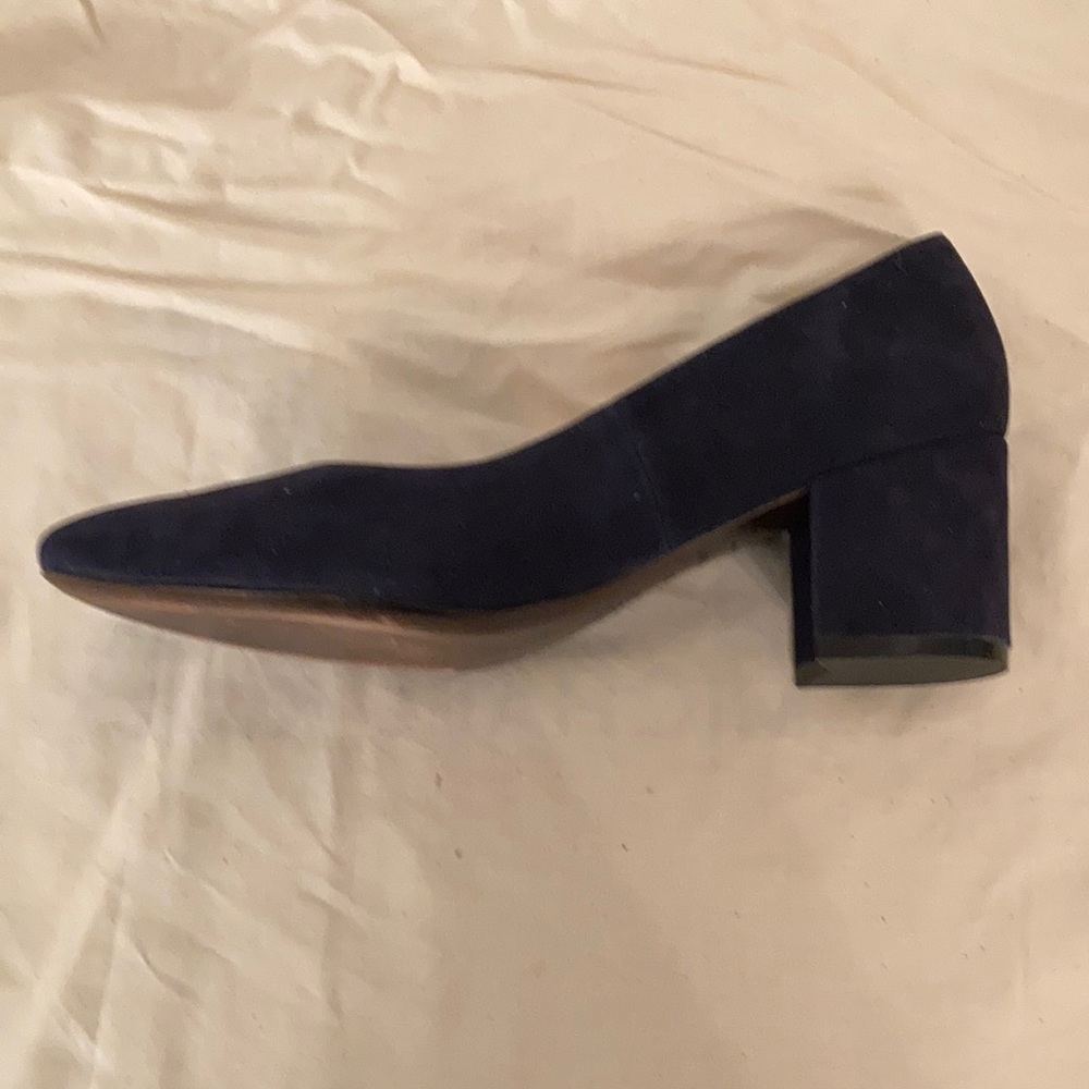 Cole Haan navy suede heels